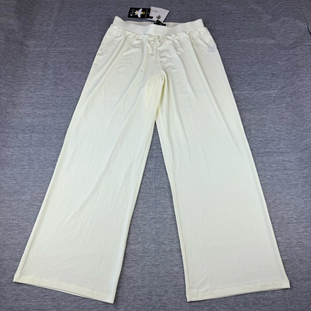 Antthony NWT Cream Silky Soft Wide Leg‎ Lounge Pants/Trousers